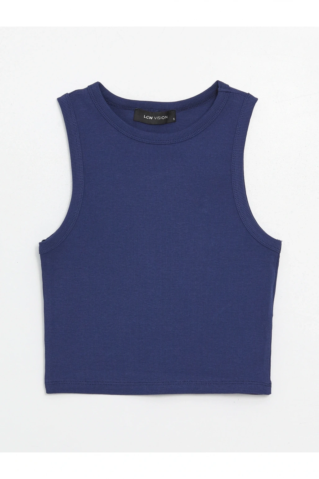 Kadın Bisiklet Yaka Düz Crop