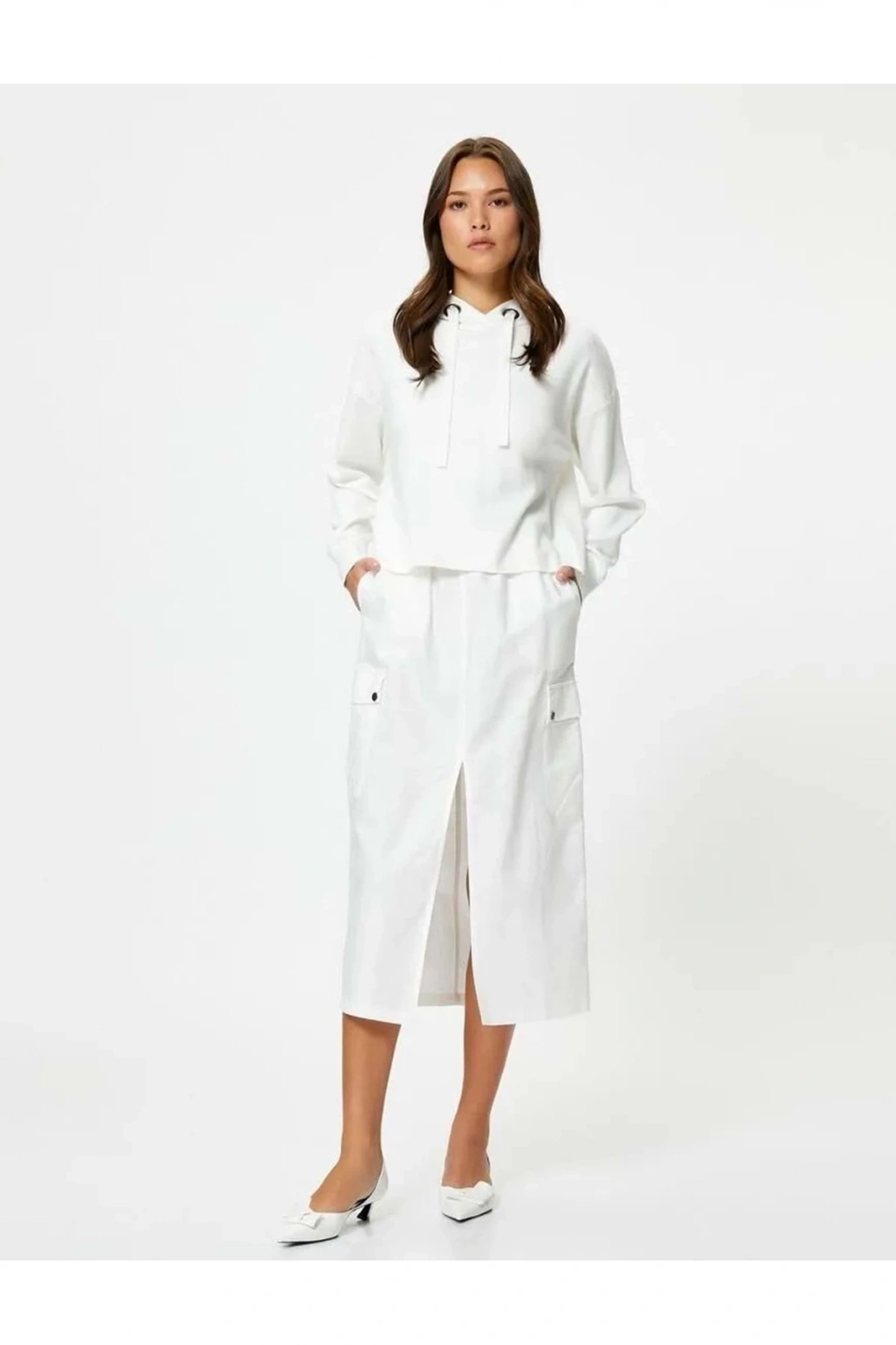 Kadın Giyim Kazak 4wak90021ht Ekru