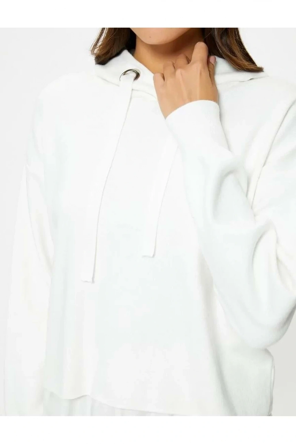 Kadın Giyim Kazak 4wak90021ht Ekru