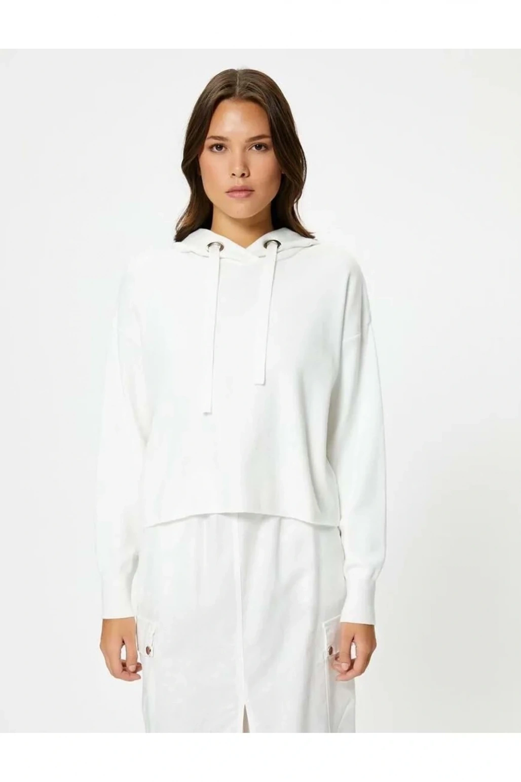 Kadın Giyim Kazak 4wak90021ht Ekru