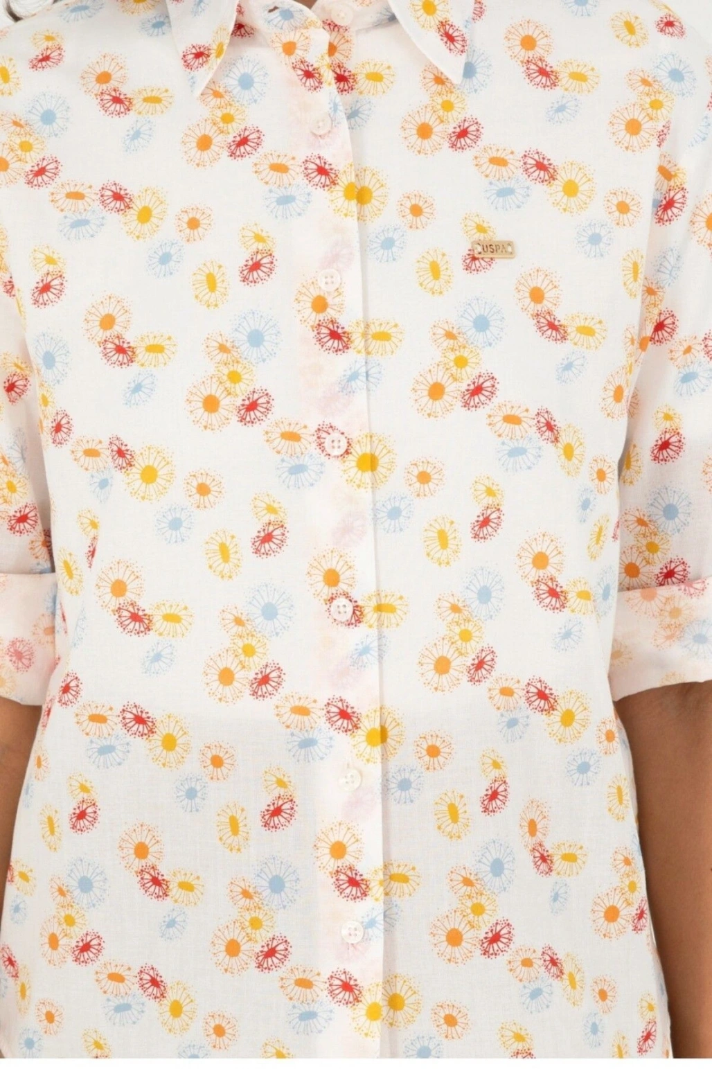 Kadın Kiremit Uzun Kollu Gömlek