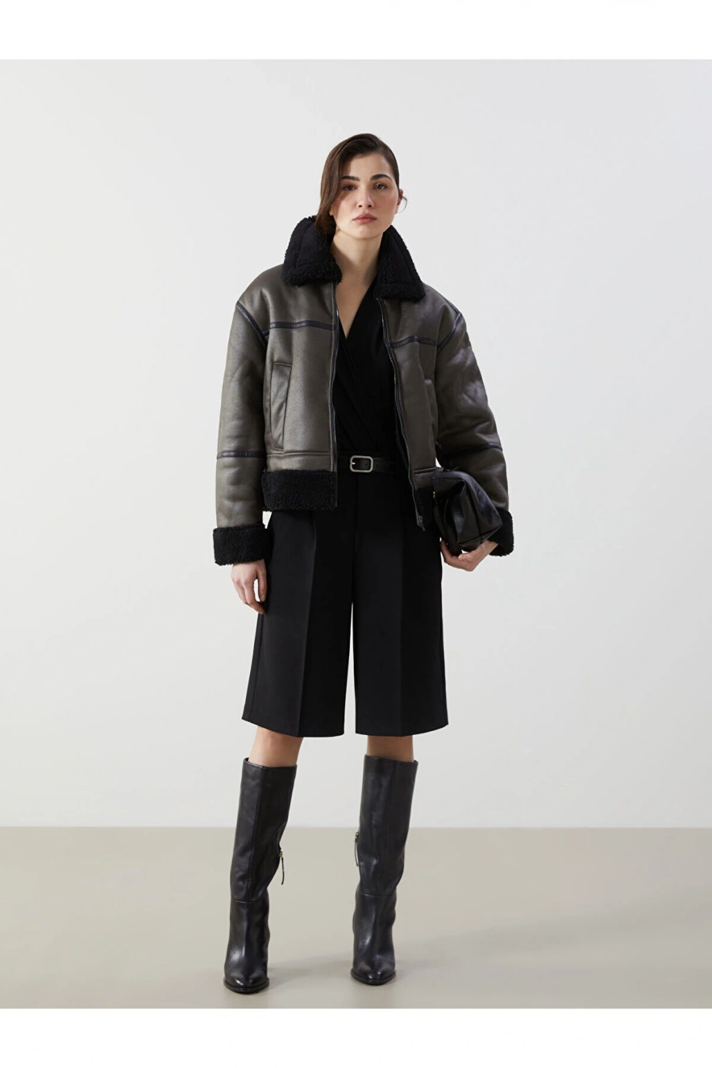 Kadın Loose Fit Düz Şort