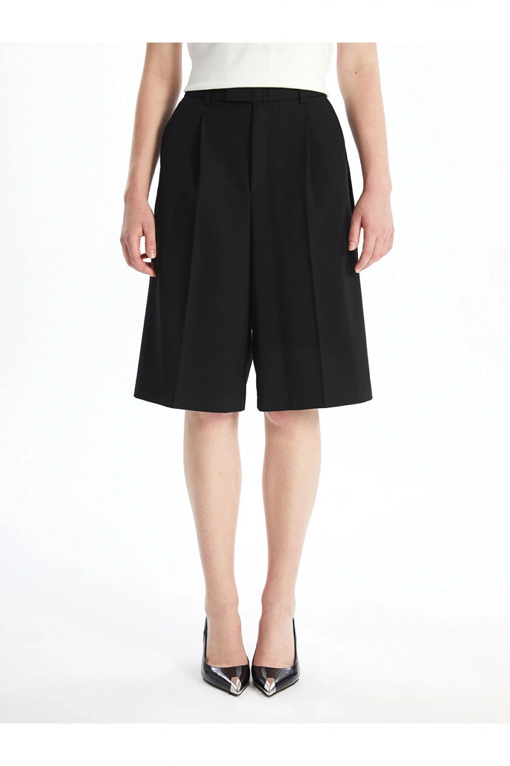 Kadın Loose Fit Düz Şort