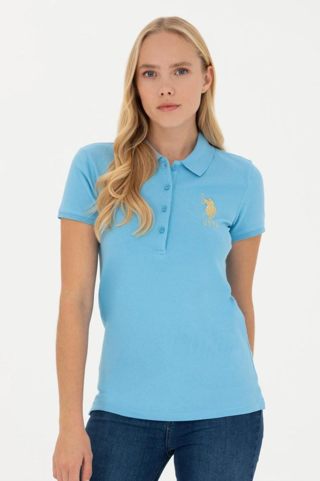 Kadın Basic Polo Yaka Tişört 1567889