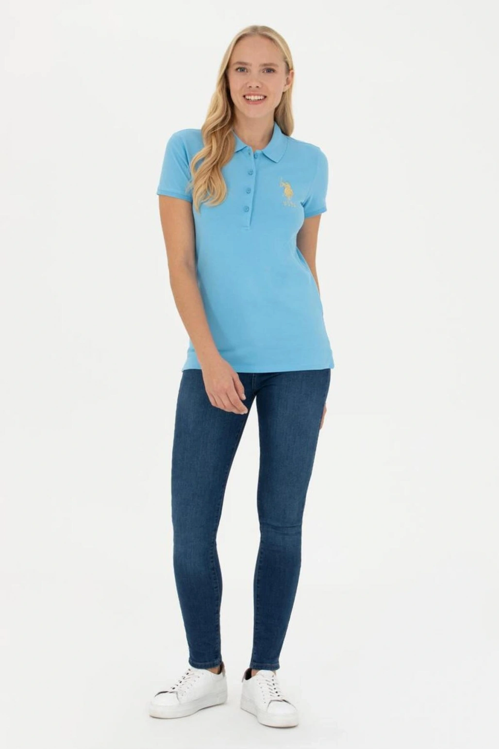 Kadın Basic Polo Yaka Tişört 1567889