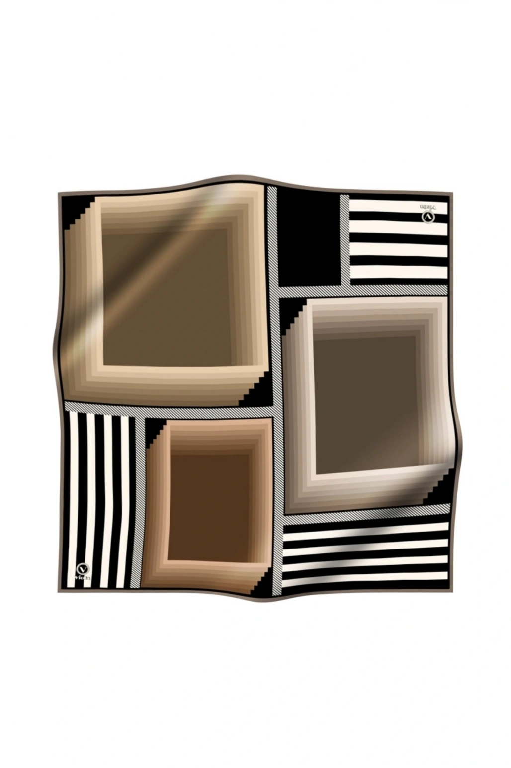 Kadın Twill Eşarp Bej 90x90