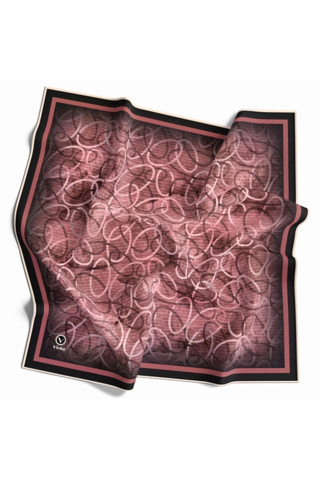 Kadın Twill Eşarp Pudra 90x90