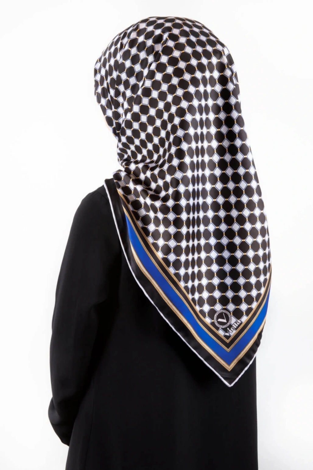 Kadın Twill Eşarp Saks 90x90