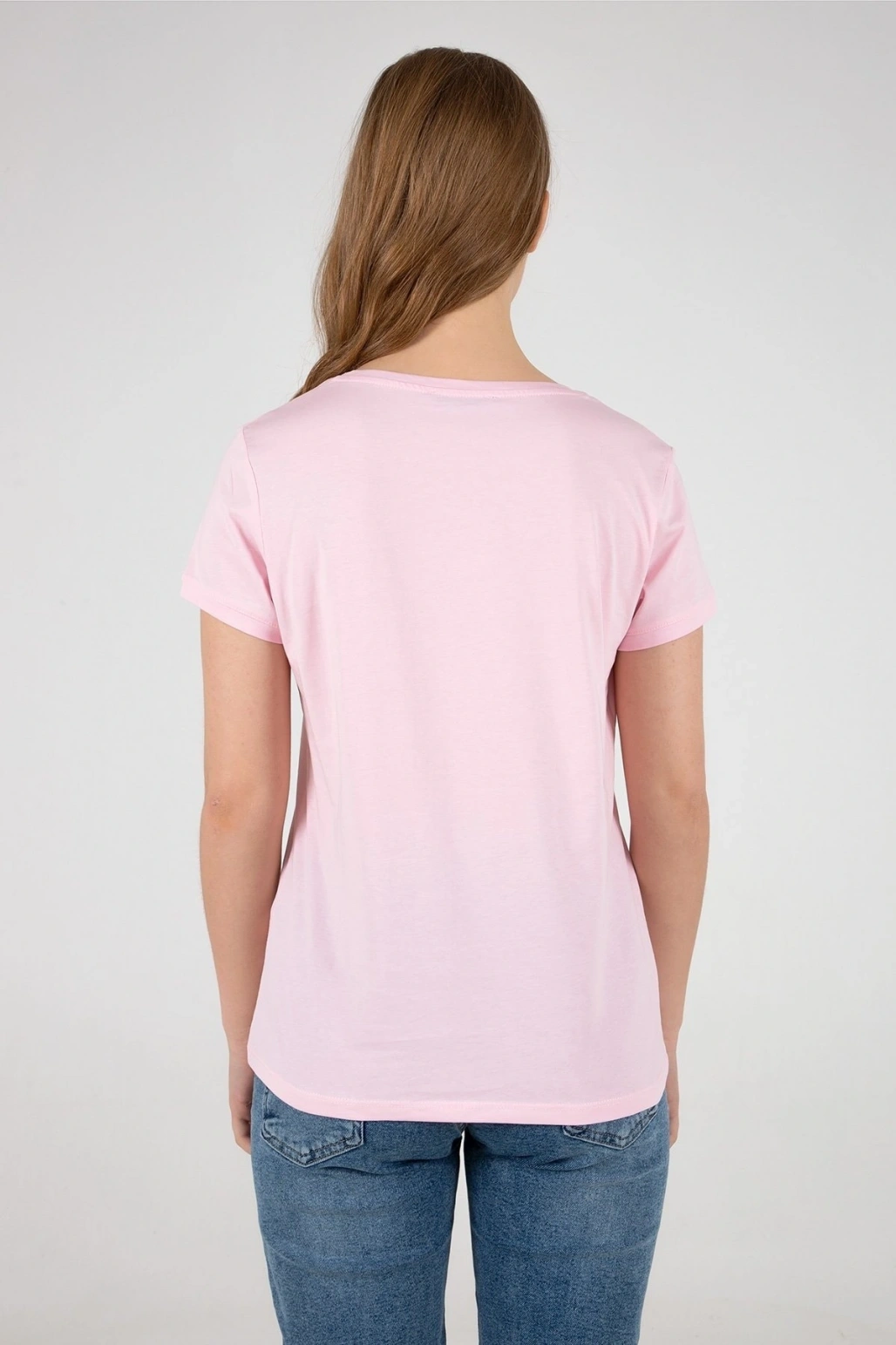 Kadın V Yaka Tshirt