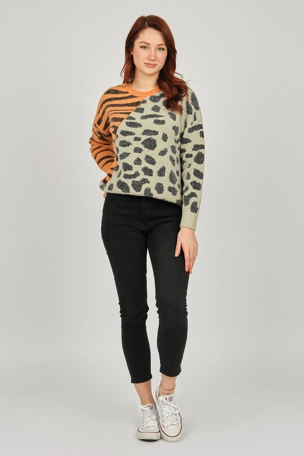 Kadın Yüksek Bel Jean Pantolon 5370693 Antrasit