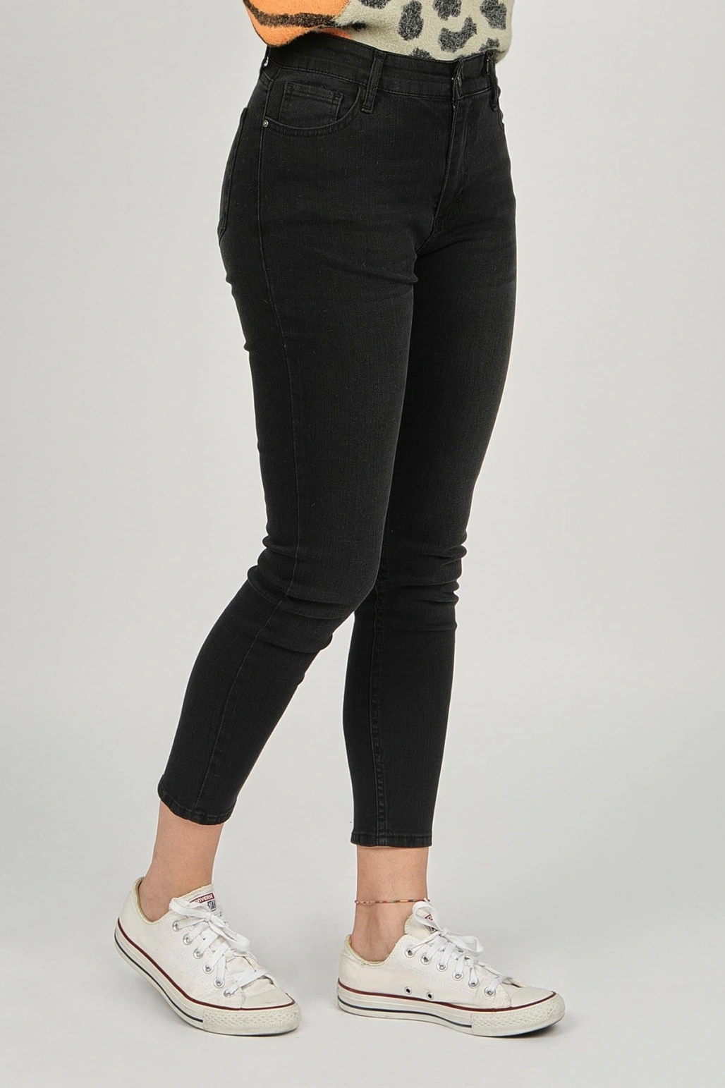 Kadın Yüksek Bel Jean Pantolon 5370693 Antrasit