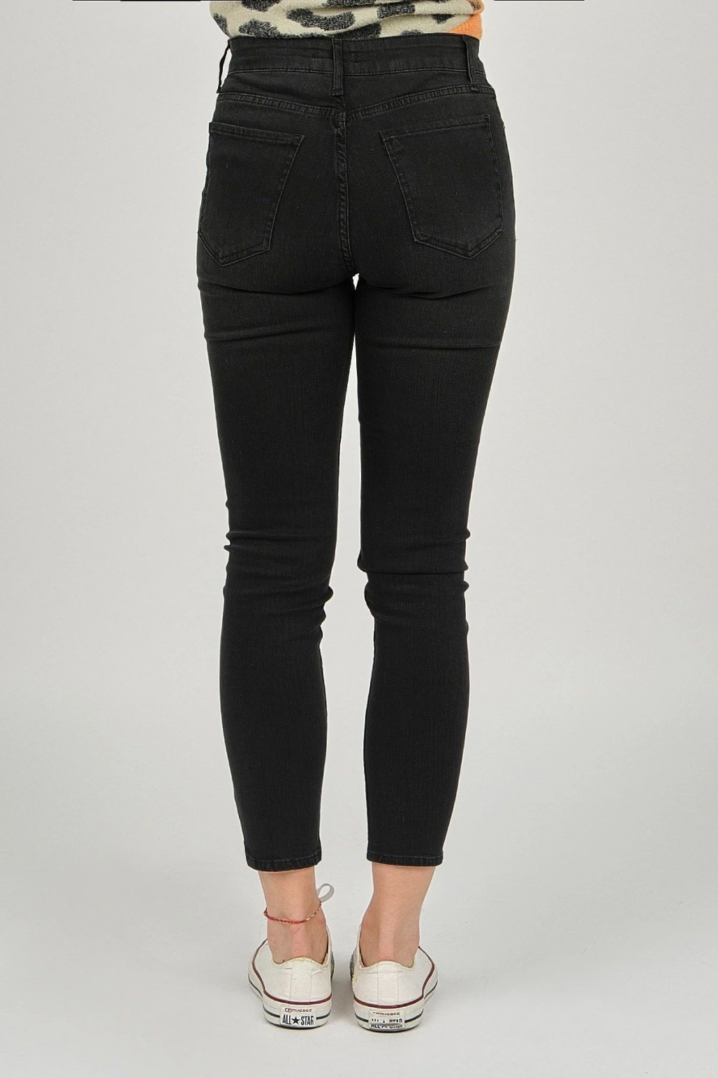 Kadın Yüksek Bel Jean Pantolon 5370693 Antrasit