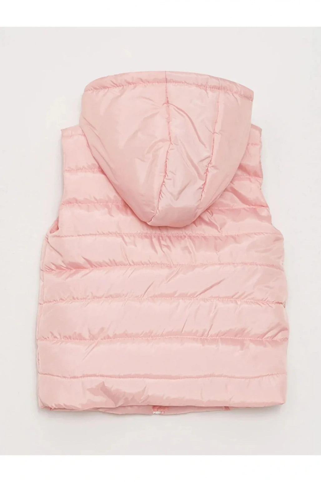 LCW Kids Pembe Kapüşonlu Basic Kız Çocuk Şişme Yelek
