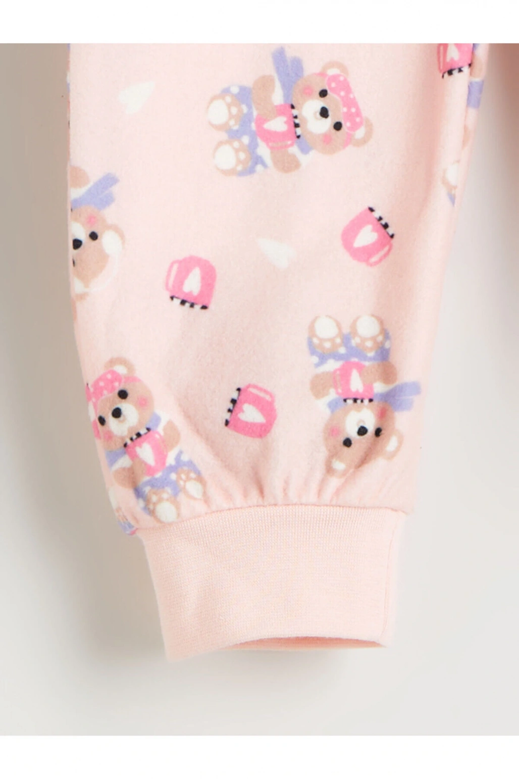 Kapüşonlu Desenli Polar Kız Çocuk Uyku Tulumu (W5)