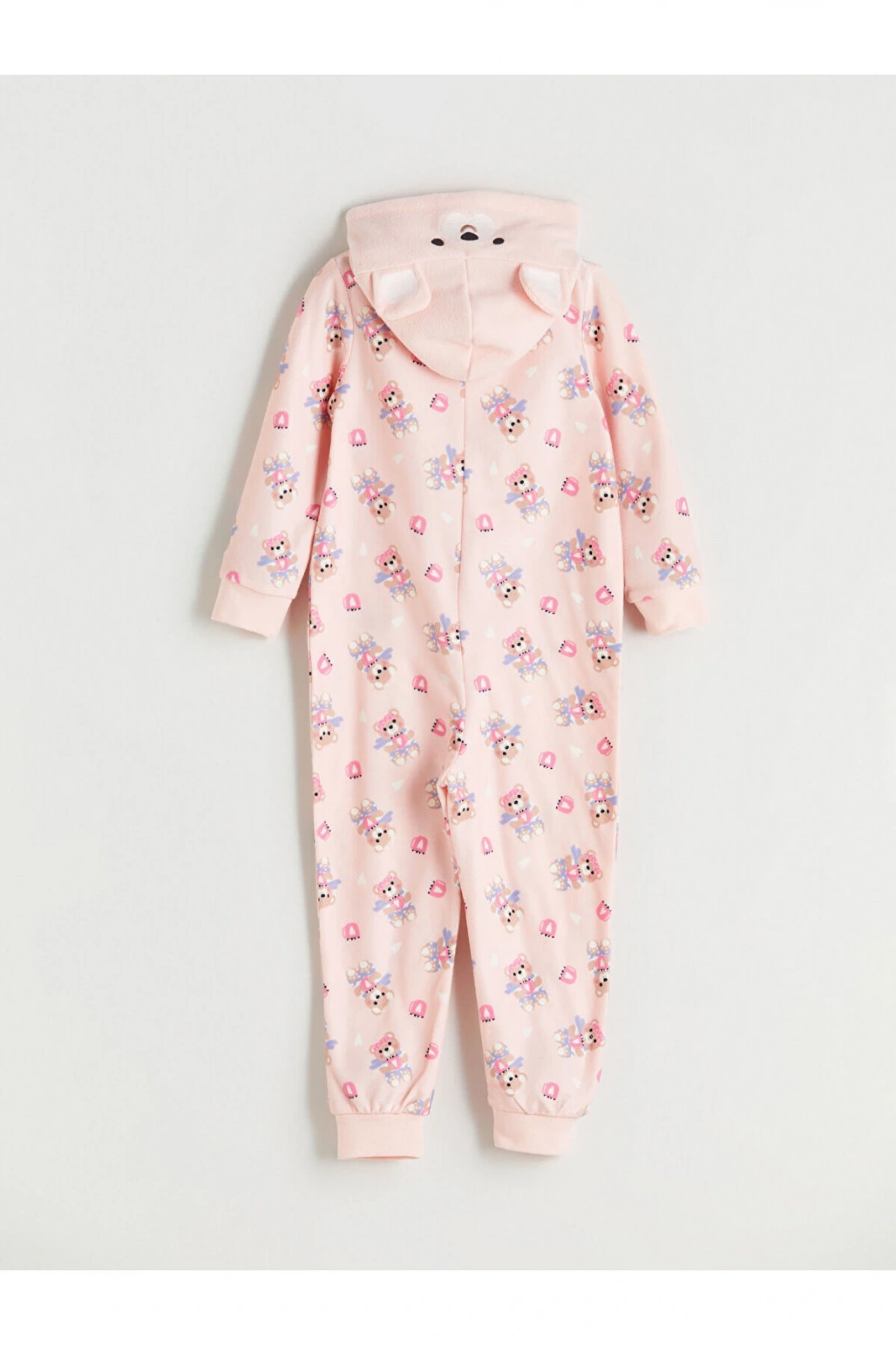 Kapüşonlu Desenli Polar Kız Çocuk Uyku Tulumu (W5)