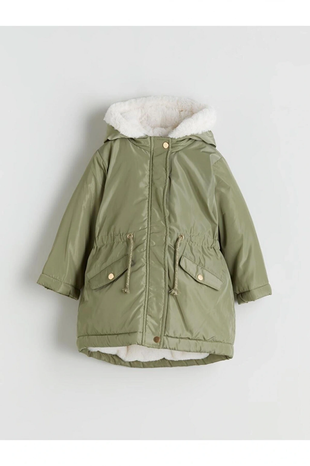 Kapüşonlu Kız Çocuk Mont (W5)