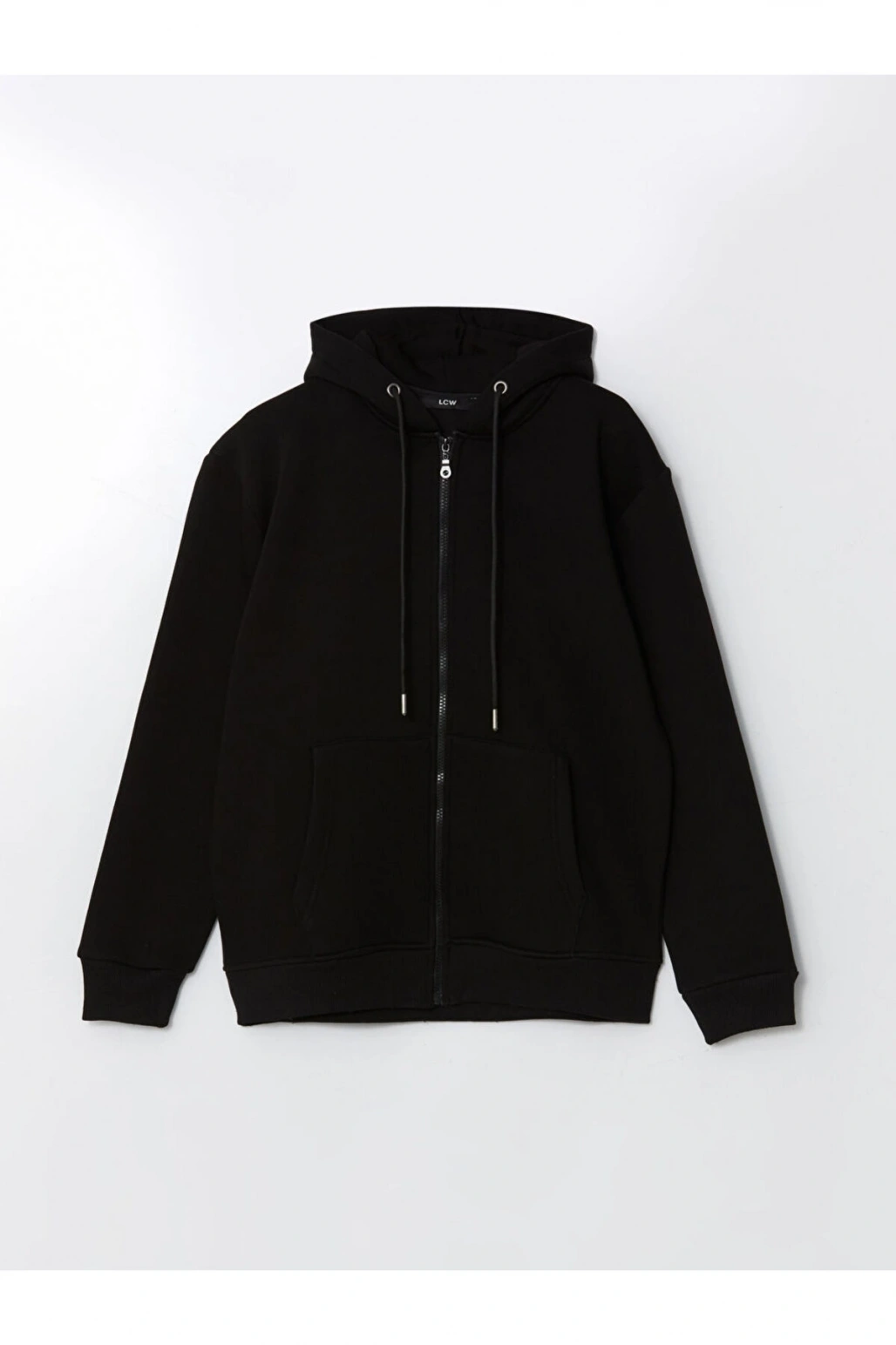 Kapusonlu Uzun Kollu Erkek Fermuarli Sweatshirt - W4LV28Z8