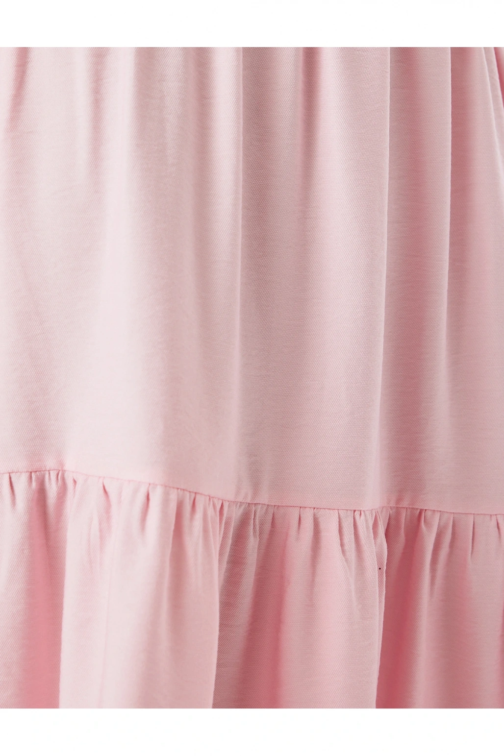 Katmanlı Yüksek Bel Uzun Viskon Etek