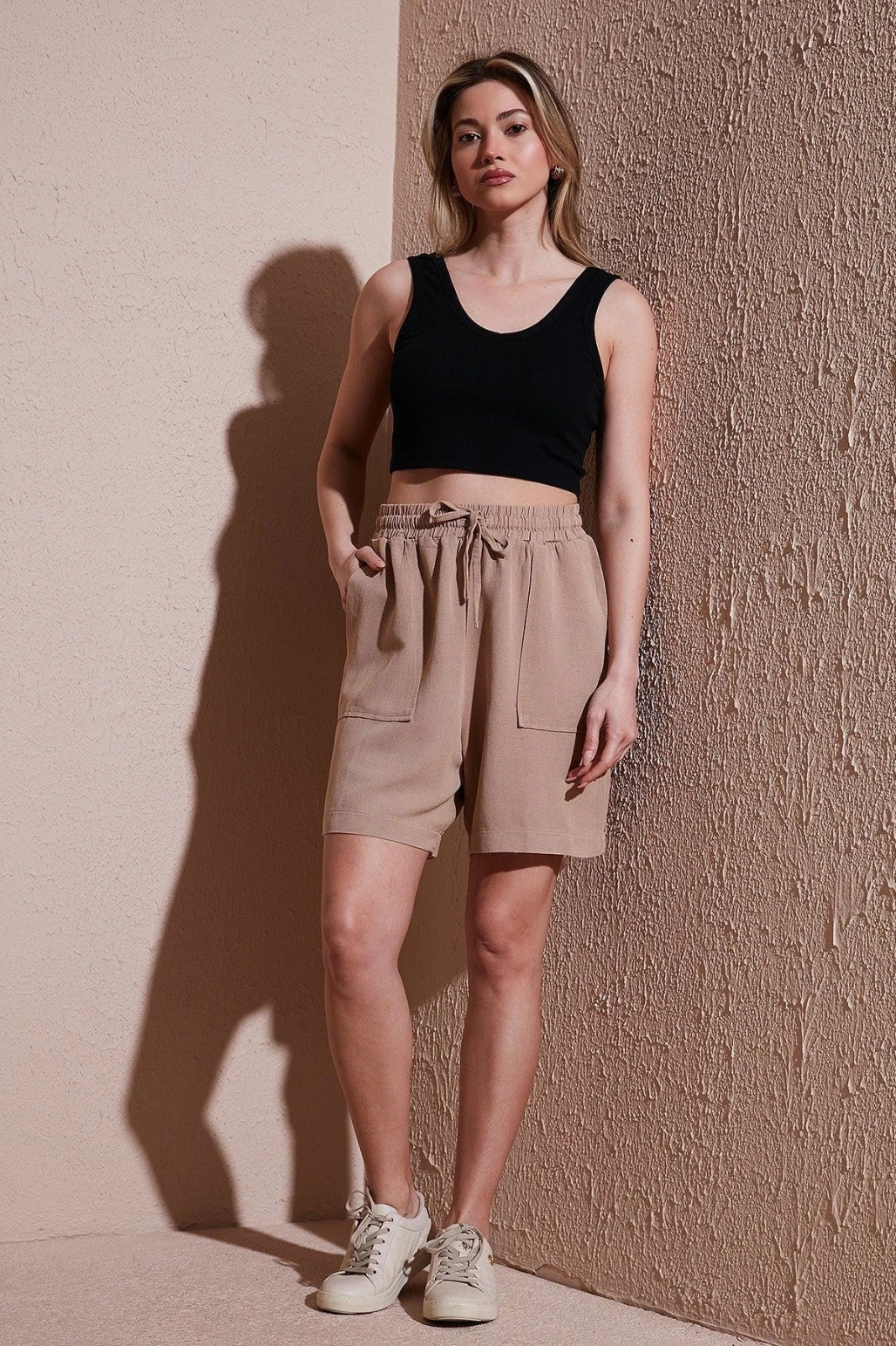 Keten Karışımlı Comfort Fit Lastikli Kısa Short SHORT 25Y0606K1