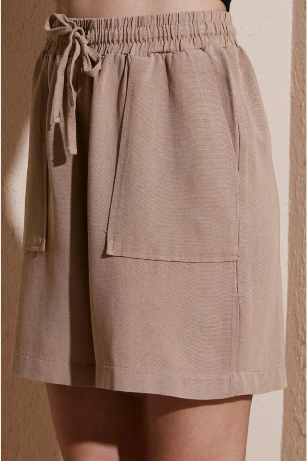 Keten Karışımlı Comfort Fit Lastikli Kısa Short SHORT 25Y0606K1