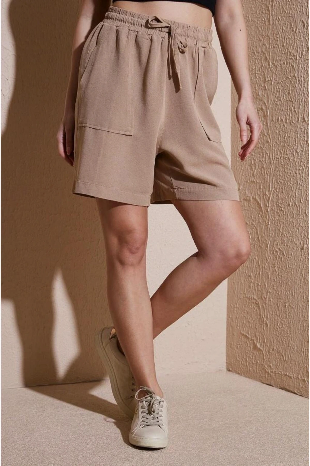 Keten Karışımlı Comfort Fit Lastikli Kısa Short SHORT 25Y0606K1