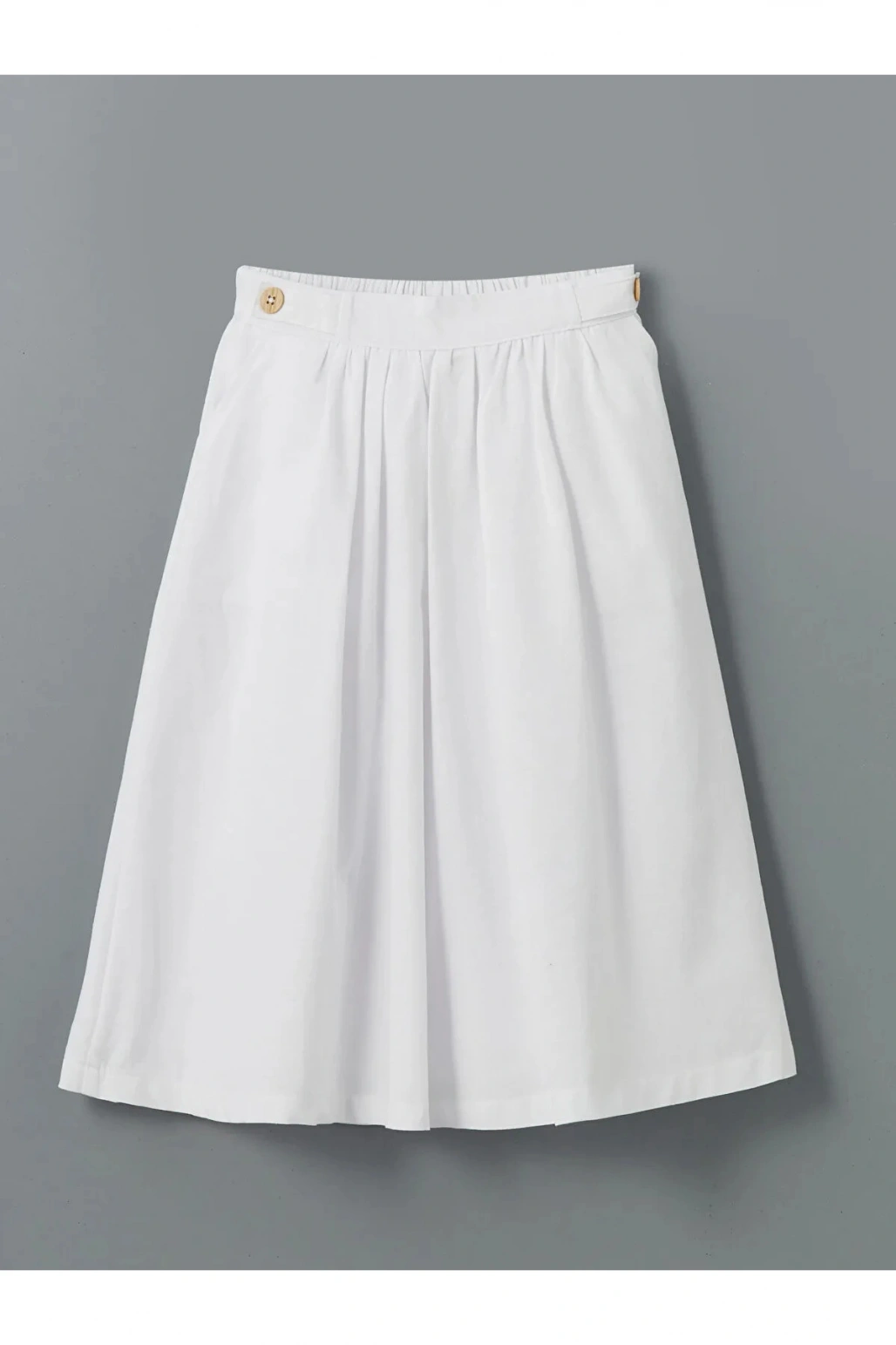 Kids  Beli Lastikli Keten Karışımlı Kız Çocuk Etek