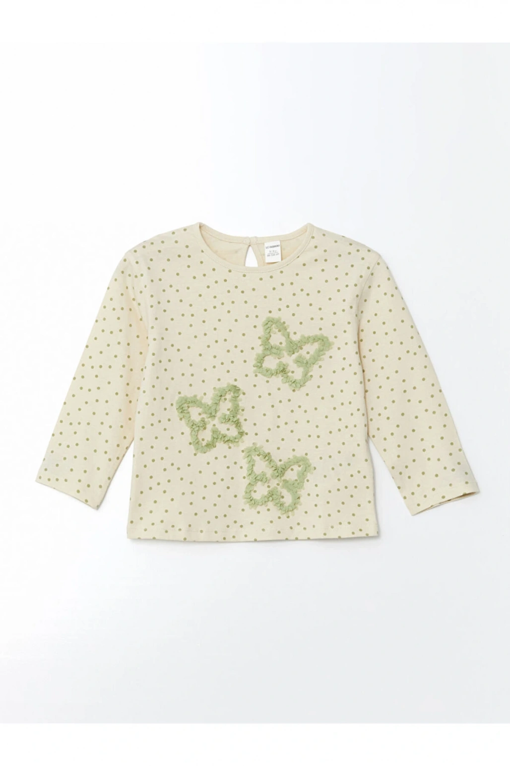 Kids Bisiklet Yaka Kelebekli Kız Çocuk Tişört ve Tayt 2li