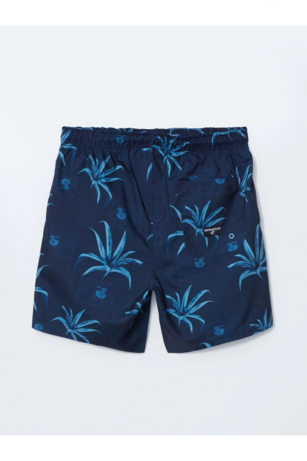 Kısa Boy Desenli Erkek Deniz Şortu