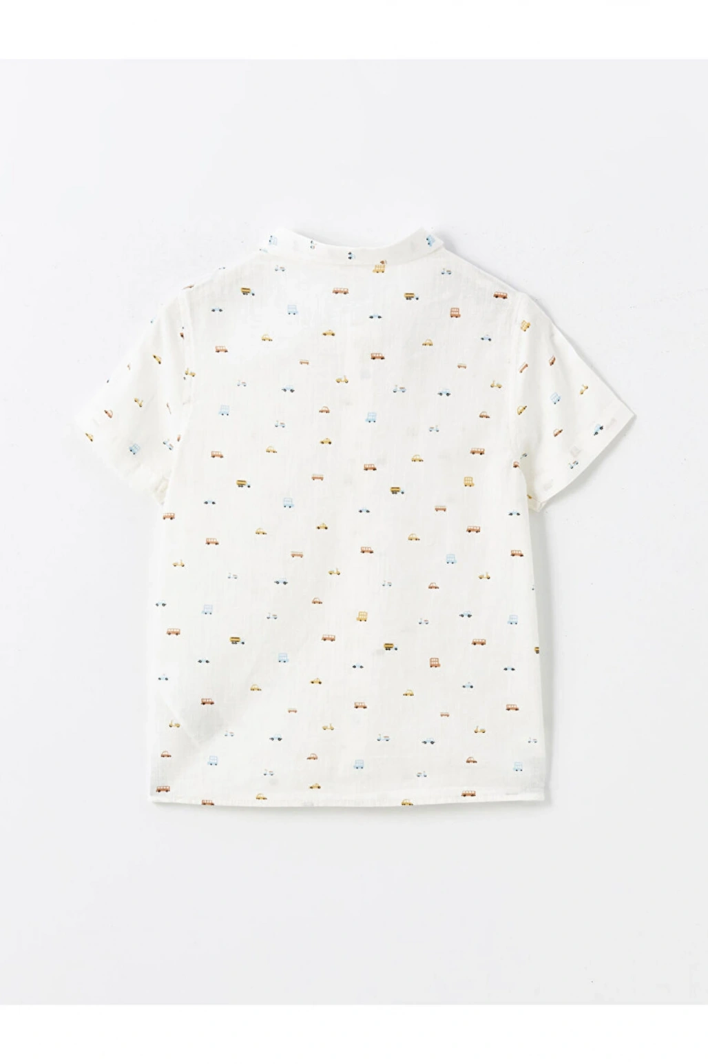 Kısa Kollu Baskılı Erkek Bebek Gömlek ve Şort 2li Takım