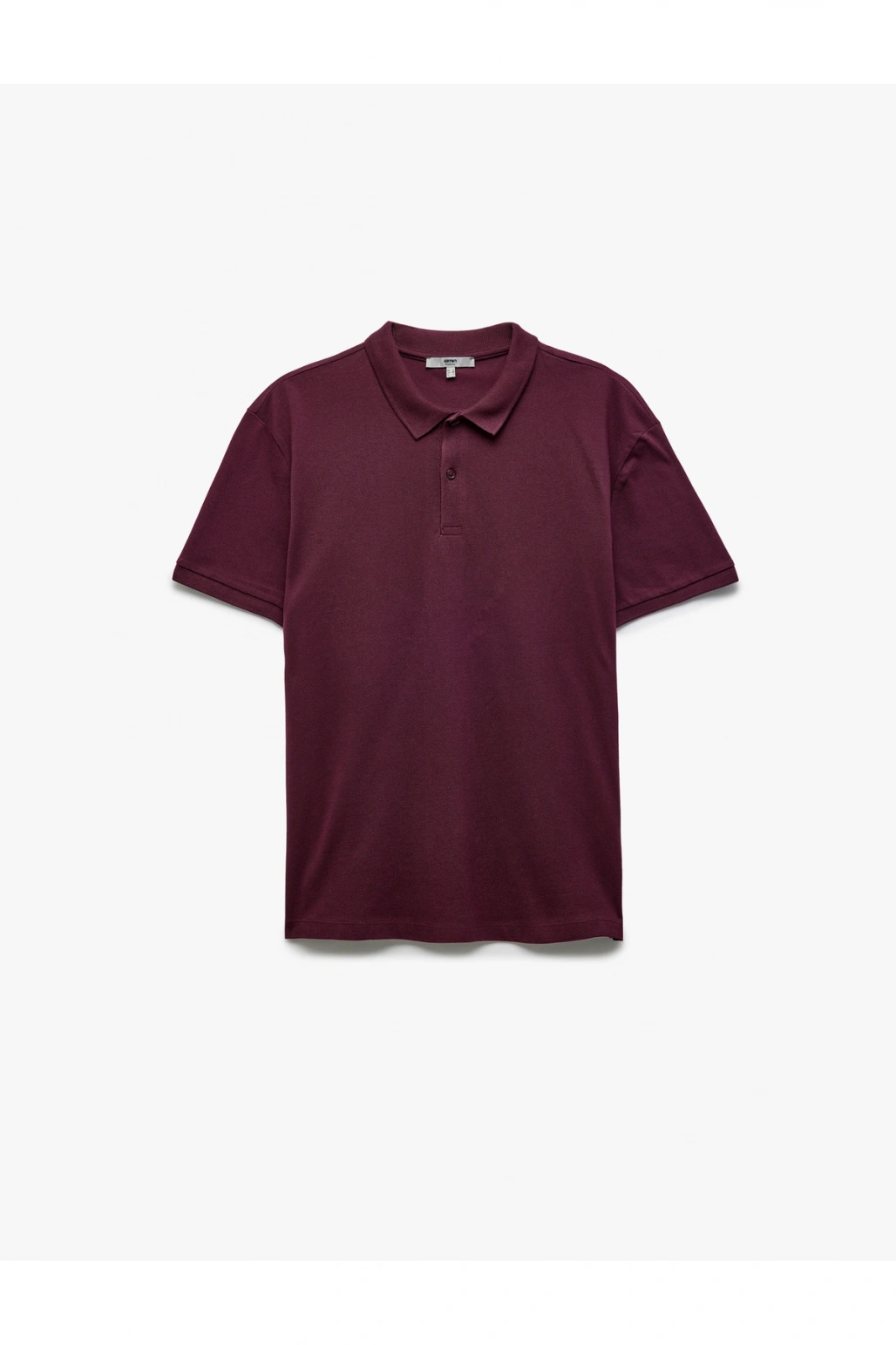 Kısa Kollu Pamuklu Pike Kumaş Polo Yaka Slim Fit Tişört