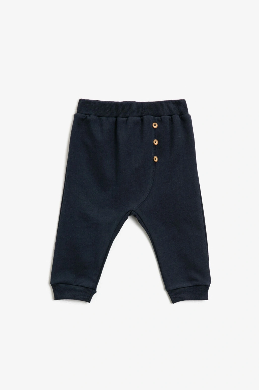 Kız Çocuk Lacivert Pamuklu Dügmeli Normal Bel Esofman Altı
