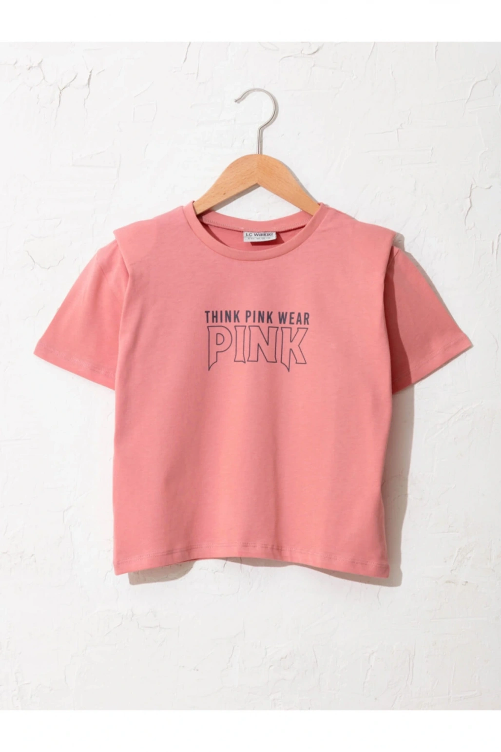 Kız Çocuk Mat Pembe Tişört