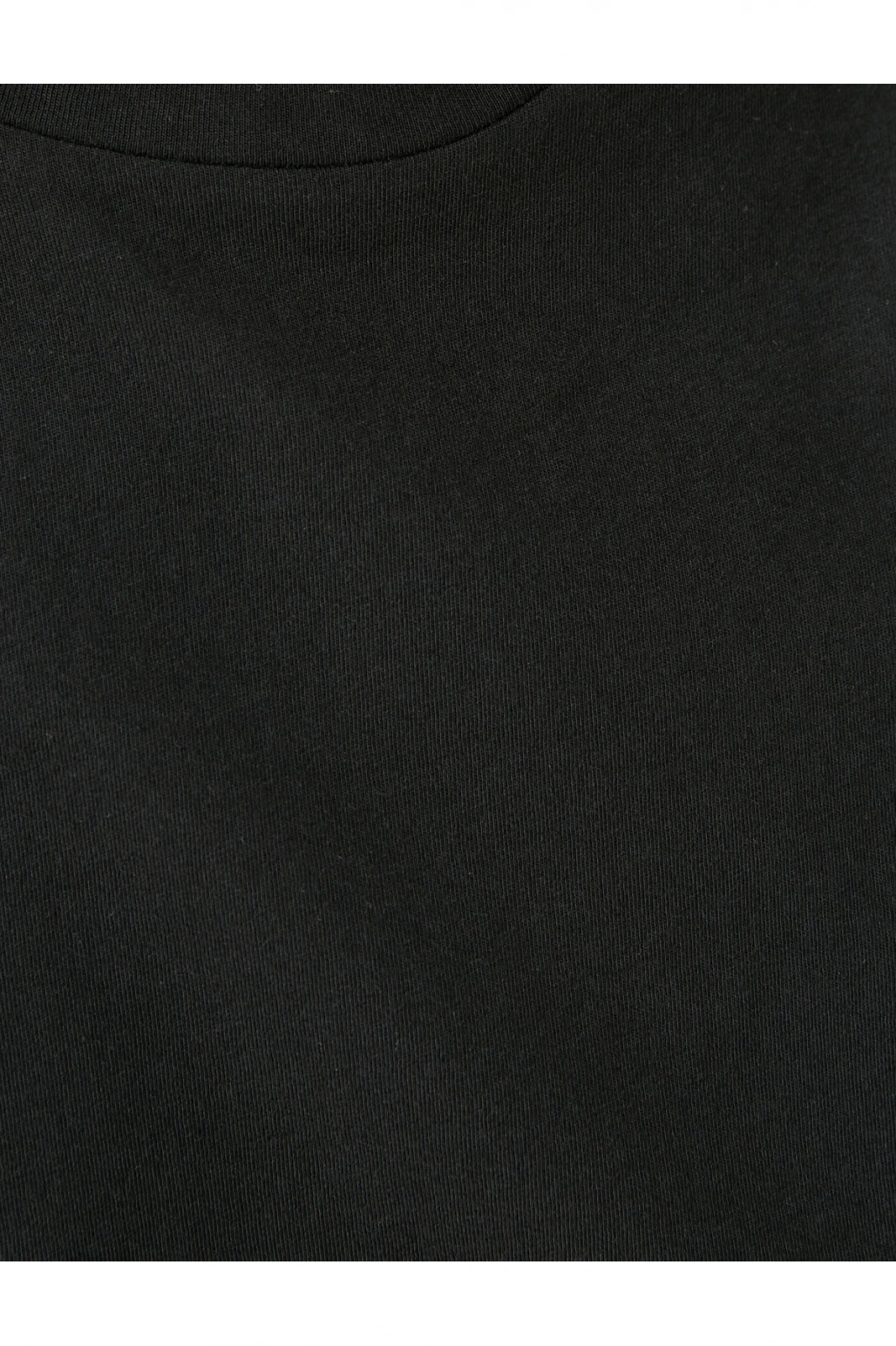 Kolları Volanlı Tişört Bisiklet Yaka Pamuklu