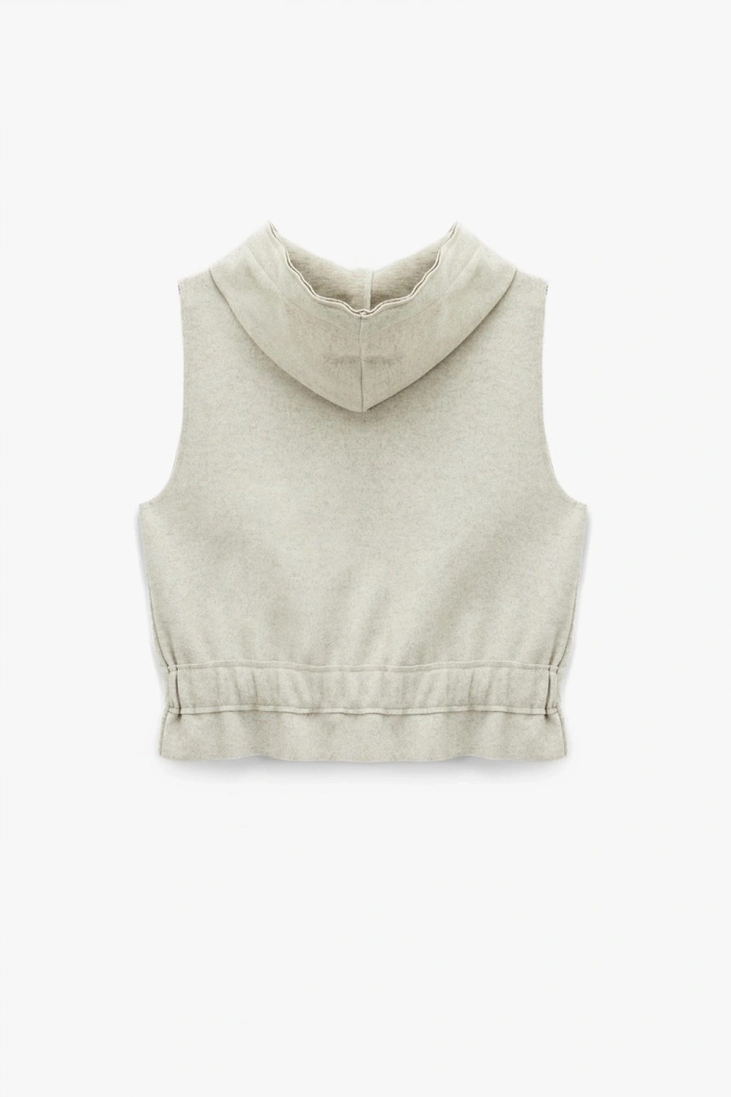 Kolsuz Kapüşonlu Fermuarlı Cep Detaylı Yelek