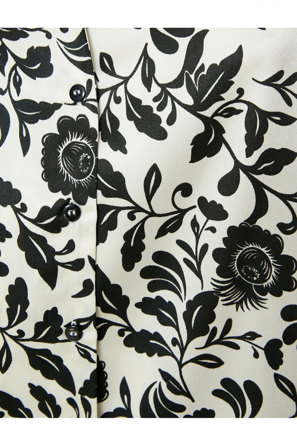 Koton Desenli Uzun Kollu Düğmeli Gömlek