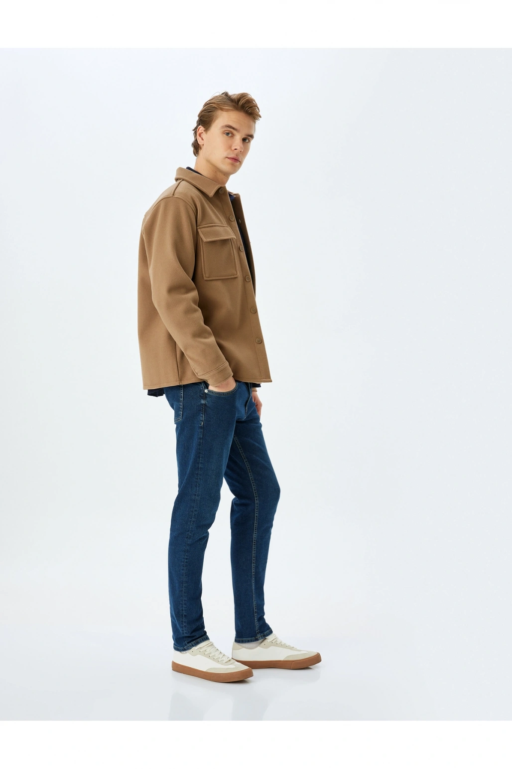 Koton Normal Bel Pamuklu Slim Fit Jean Pantolon - Brad Jean