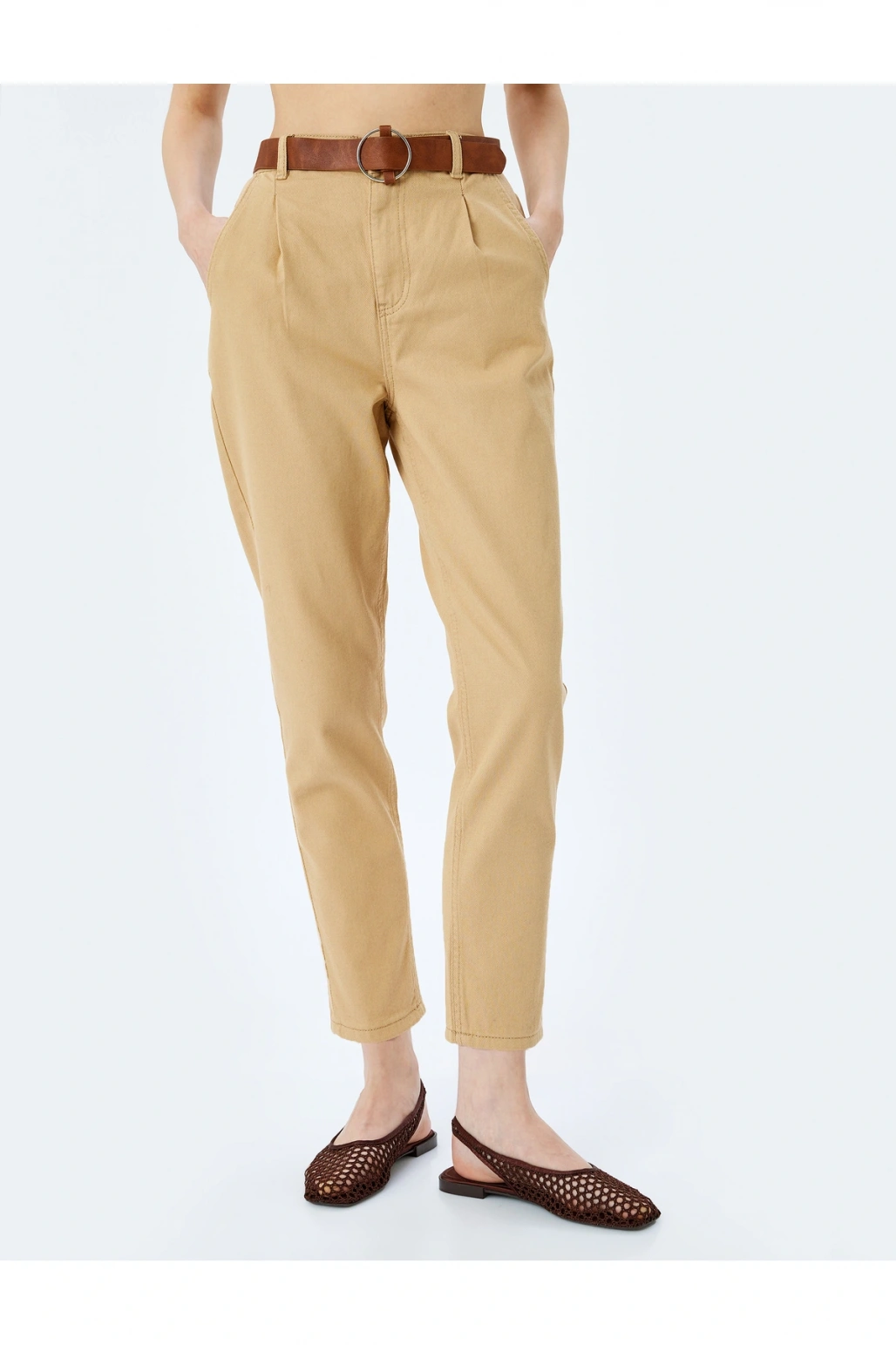 Koton Rahat Kesim Pamuklu Chino Pantolon