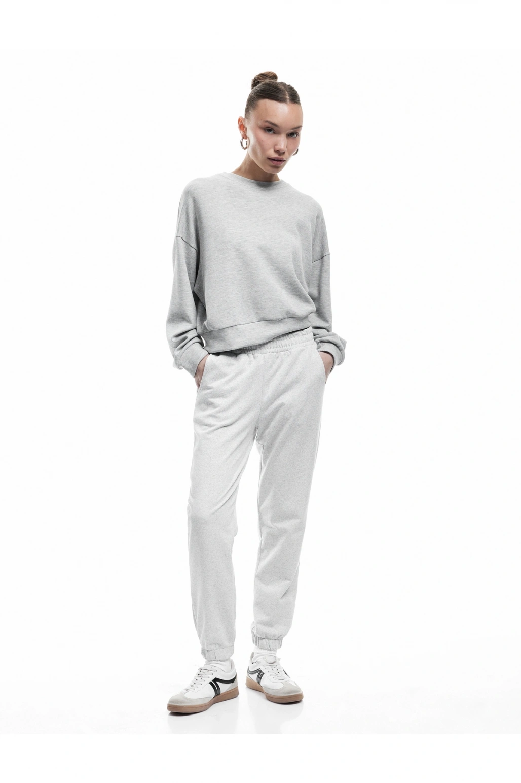 Koton Şardonlu Beli Lastikli Cep Detaylı Rahat Kalıp Jogger Eşofman Altı