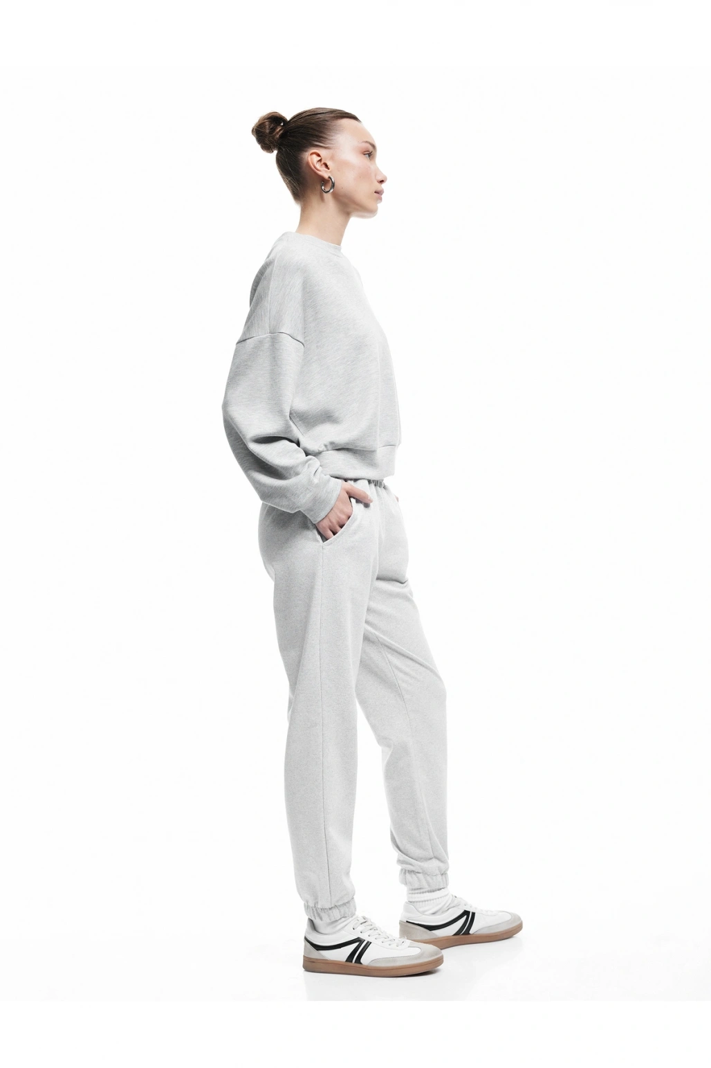 Koton Şardonlu Beli Lastikli Cep Detaylı Rahat Kalıp Jogger Eşofman Altı