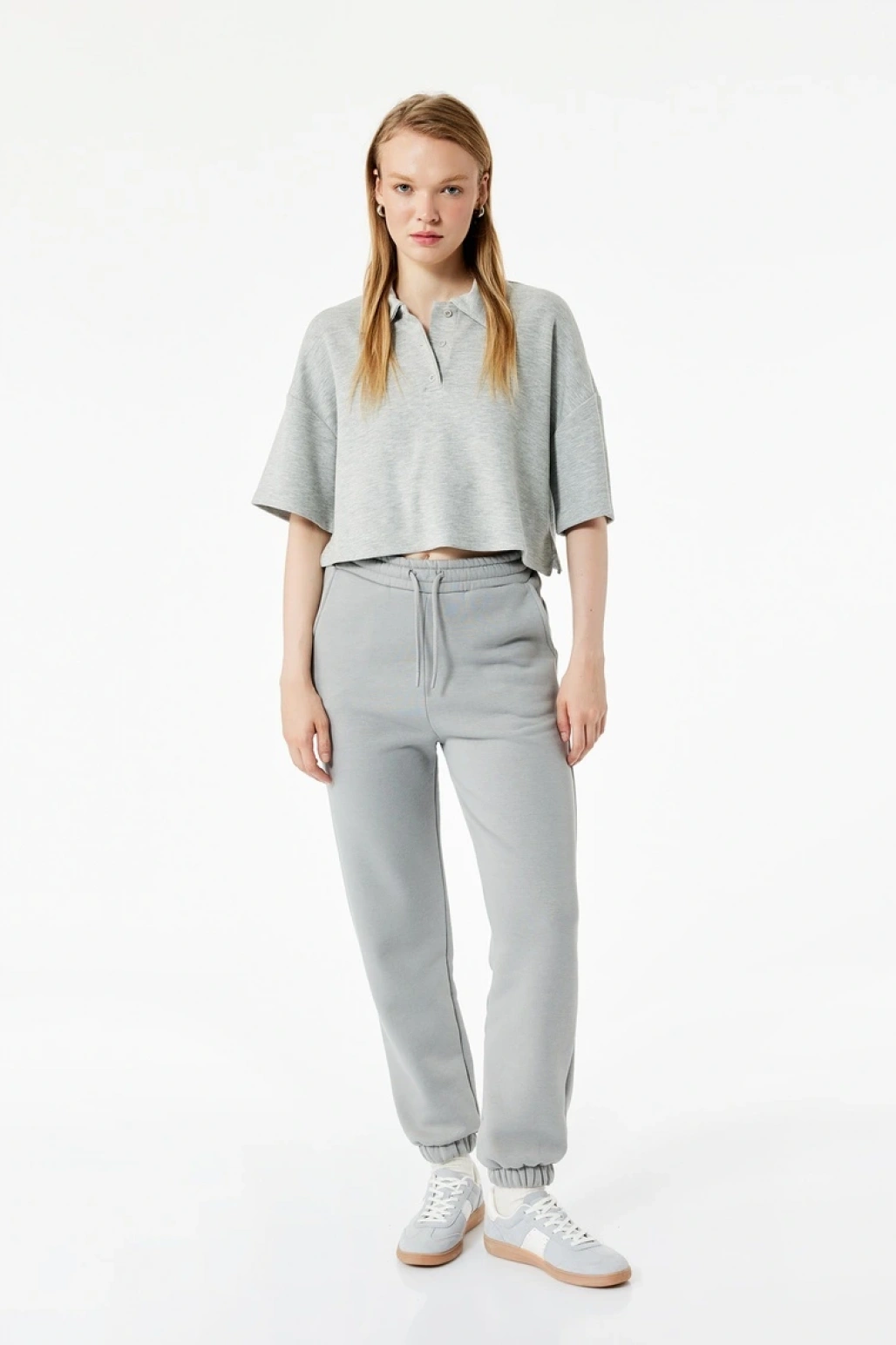 Koton Şardonlu Cepli Beli Bağcıklı Rahat Kalıp Jogger Eşofman Altı