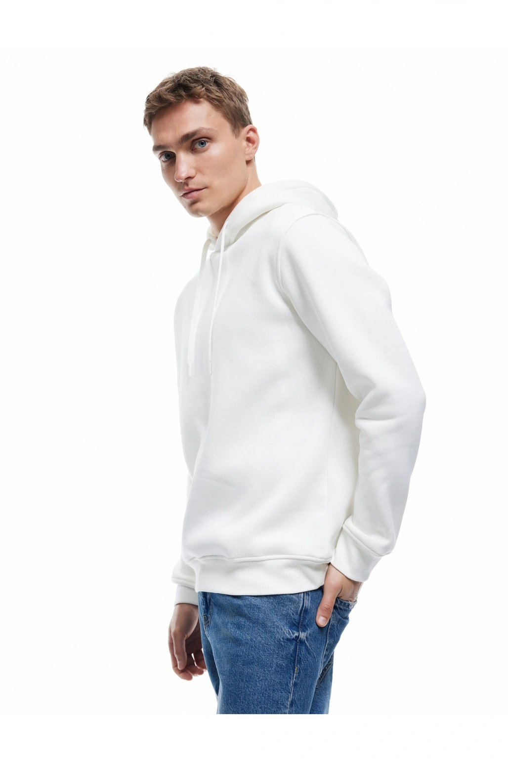 Koton Şardonlu Uzun Kollu Basic Kapşonlu Sweatshirt