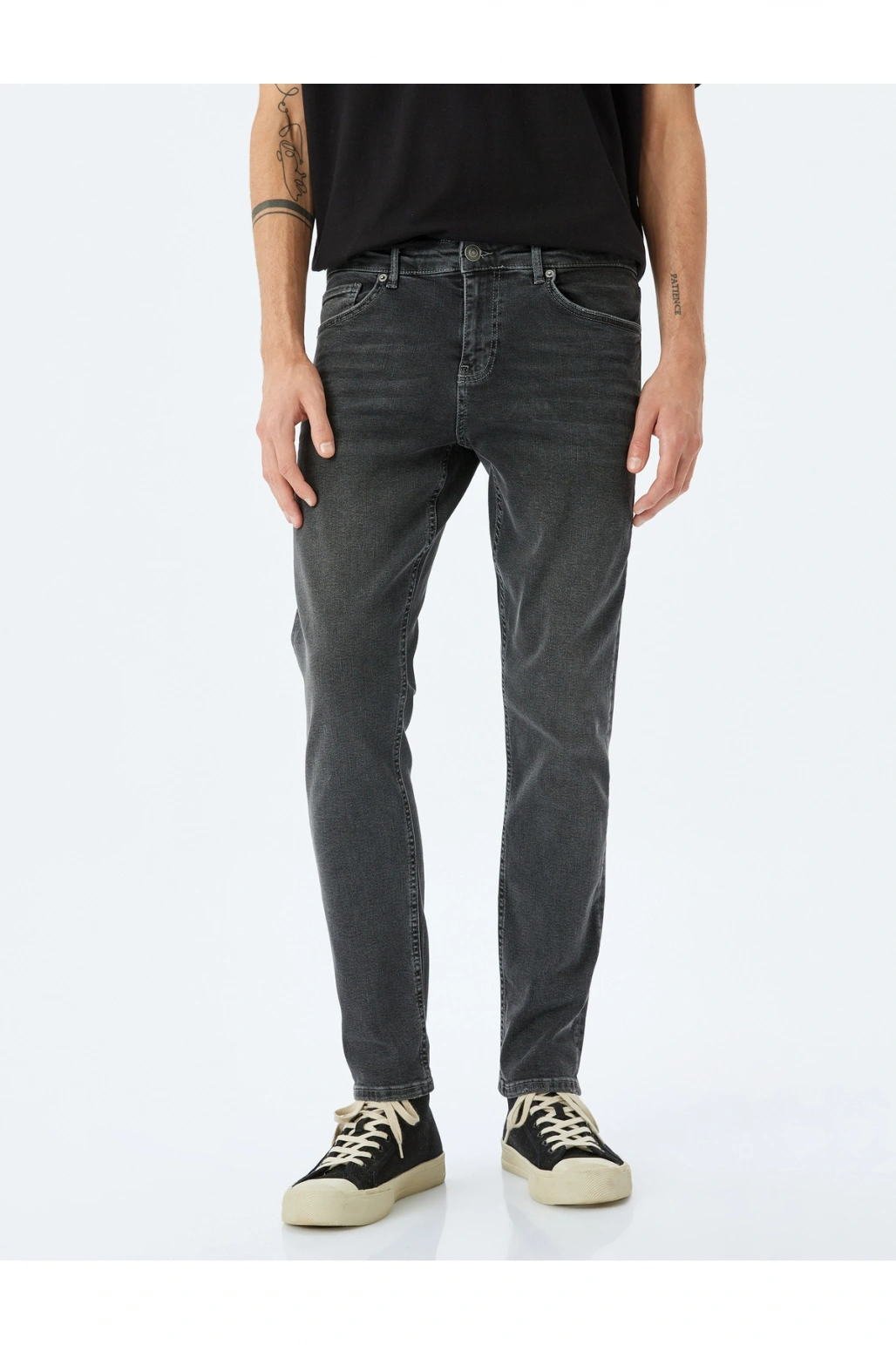 Koton Slim Fit Brad Jean Antrasit Erkek Jean Pantolon