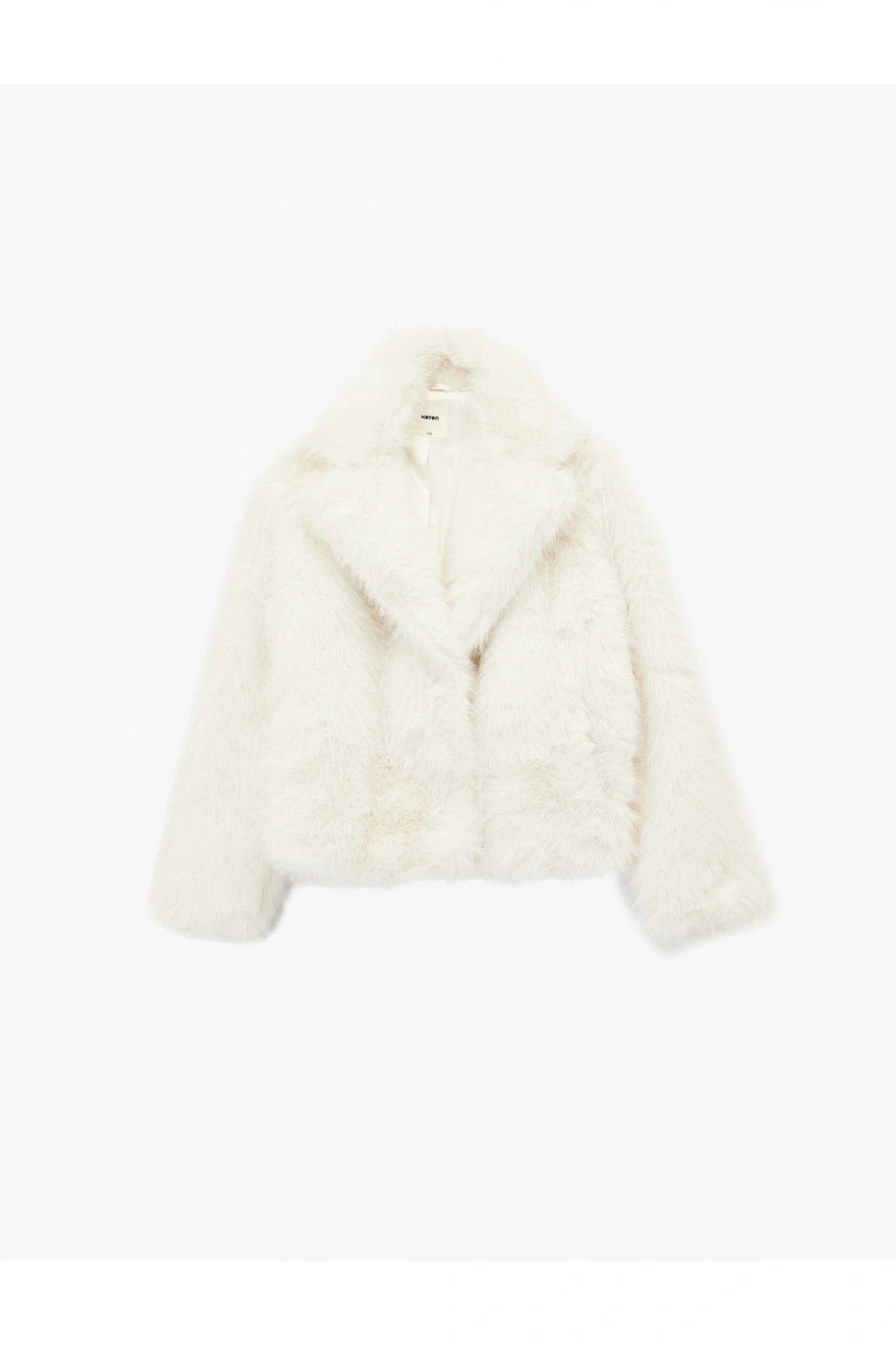 Koton Suni Kürk Mont Kısa Kruvaze Uzun Kollu