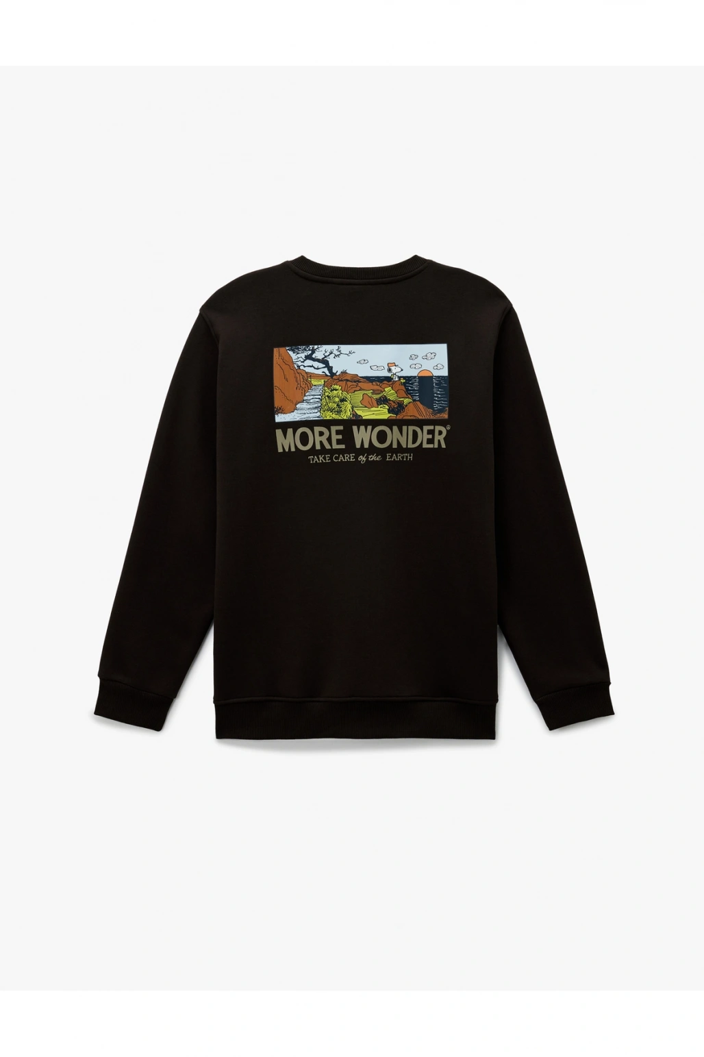 Koton Uzun Kollu Arkası Baskılı Bisiklet Yaka Şardonlu Lisanslı Snoopy Sweatshirt