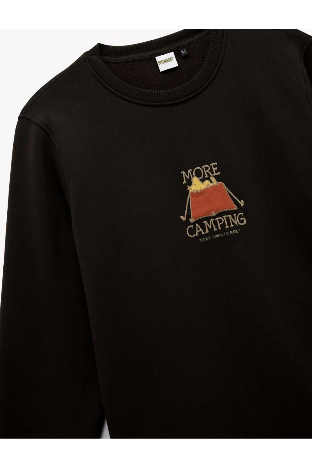 Koton Uzun Kollu Arkası Baskılı Bisiklet Yaka Şardonlu Lisanslı Snoopy Sweatshirt