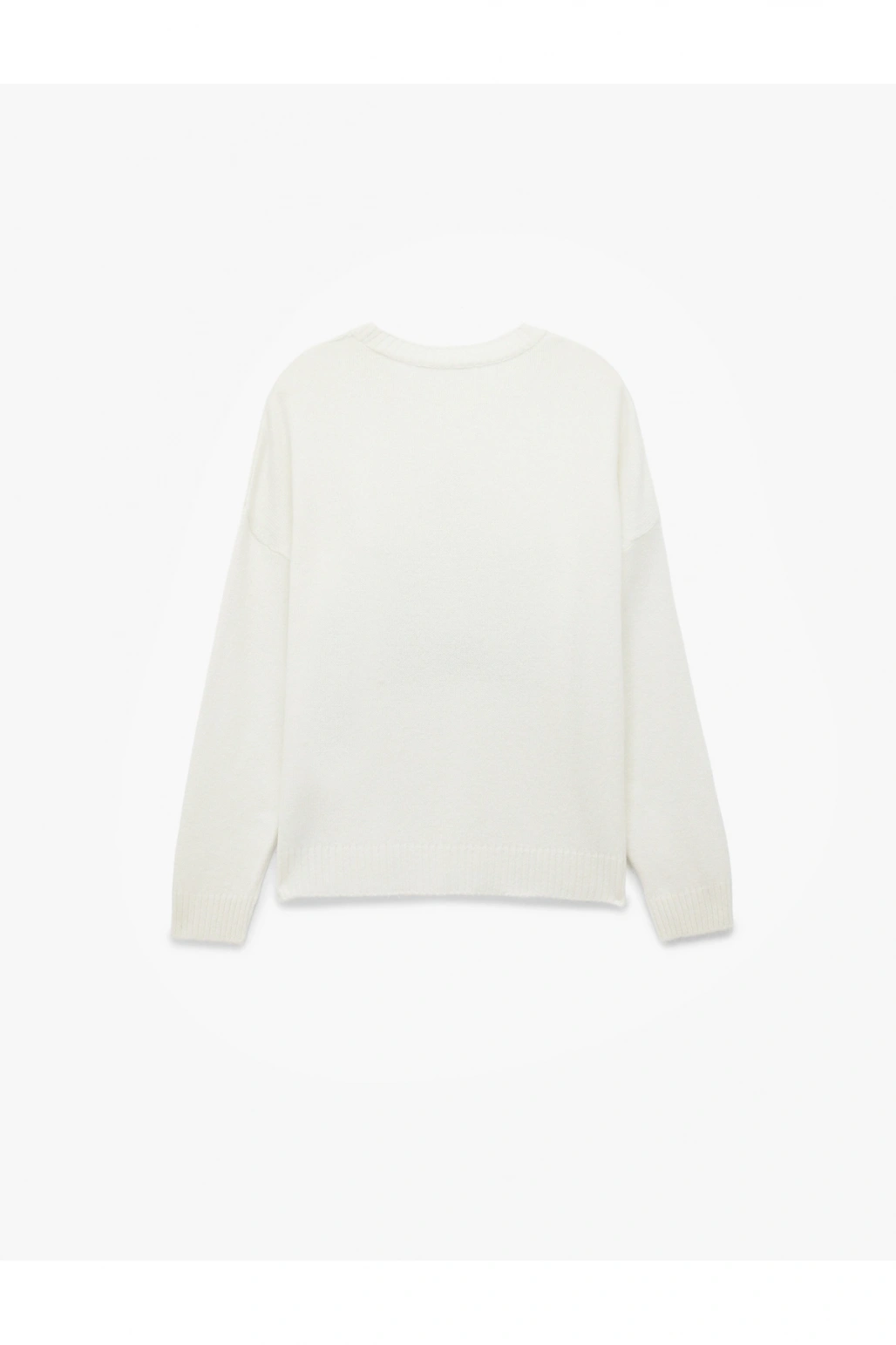 Koton Yıldız Desenli Uzun Kollu Bisiklet Yaka Triko Kazak