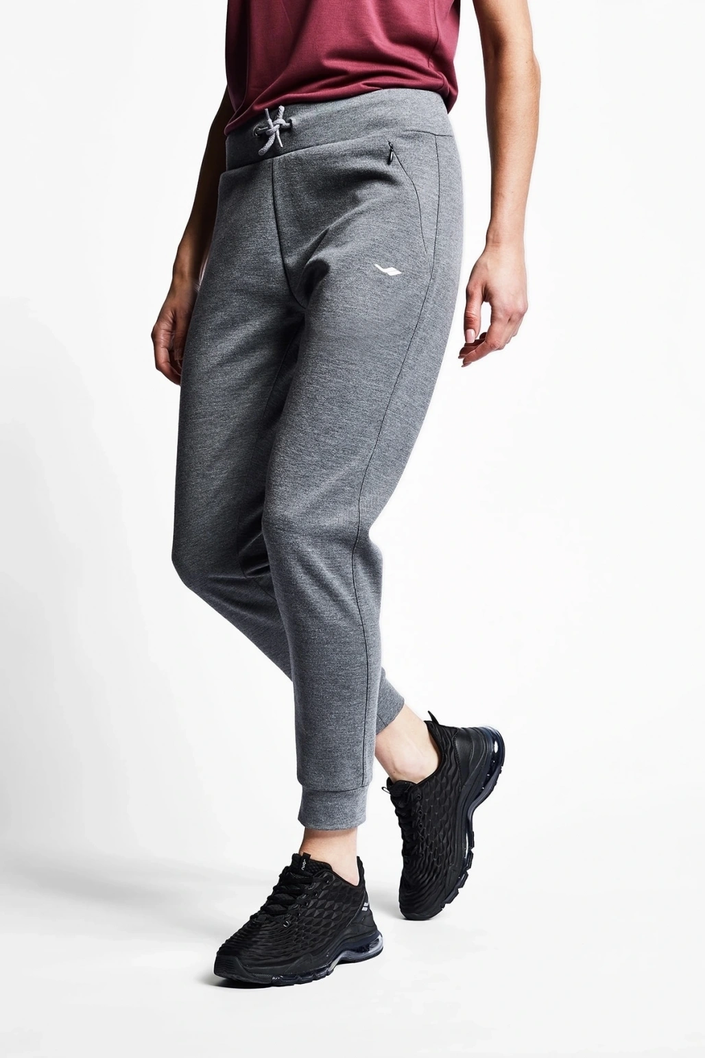 Koyu Gri Melanj Kadın Eşofman Altı 21s-2240-21b