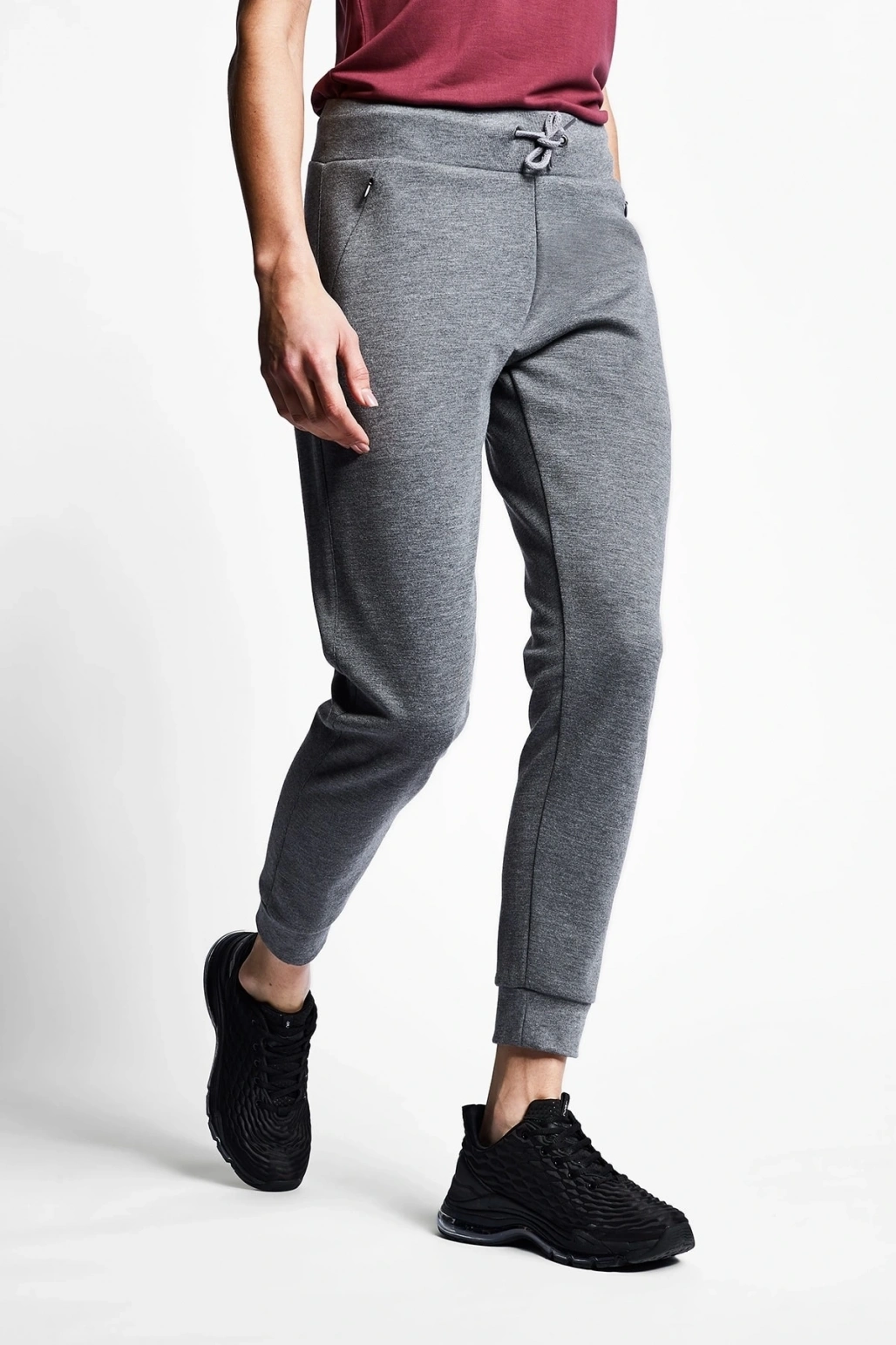 Koyu Gri Melanj Kadın Eşofman Altı 21s-2240-21b