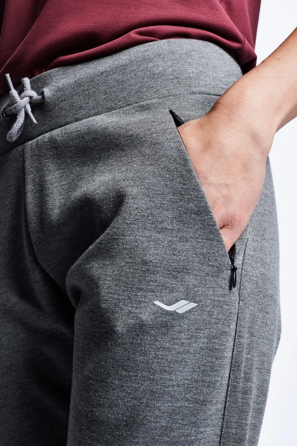 Koyu Gri Melanj Kadın Eşofman Altı 21s-2240-21b