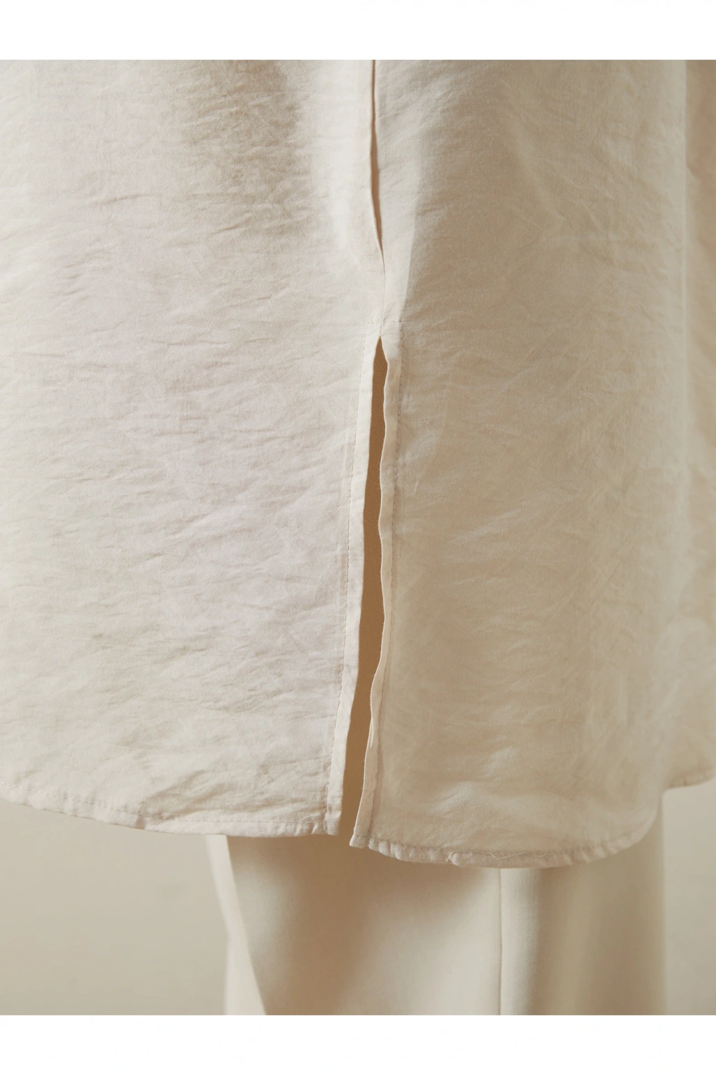 Kroşe Detaylı Modal Karışımlı Kadın Gömlek Tunik